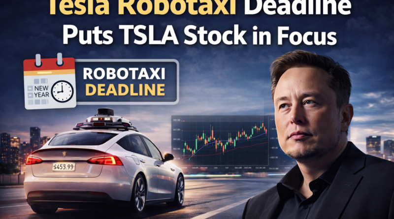 Tesla Robotaxi Deadline Puts TSLA Stock in the Spotlight