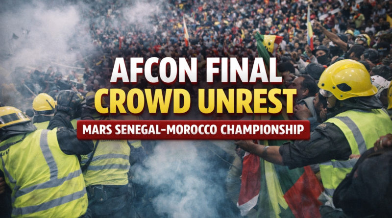 AFCON Championship Disrupted by Crowd Unrest During Senegal–Morocco Showdown