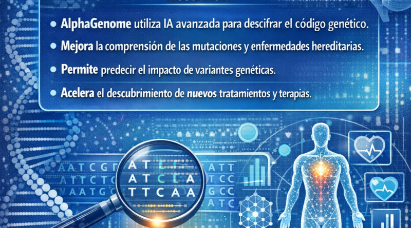 AlphaGenome: un avance significativo en la interpretación del genoma