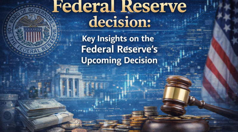 Federal Reserve decision: Key Insights on the Federal Reserve's Upcoming Decision
