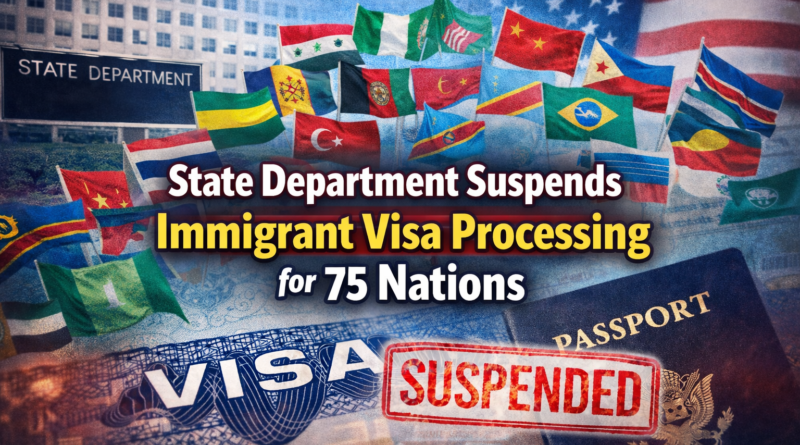 State Department Suspends Immigrant Visa Processing for 75 Nations