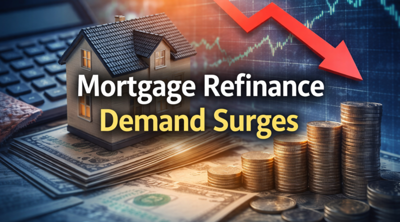 Mortgage Refinance Activity Surges as Brief Rate Drop Sparks Borrower Rush