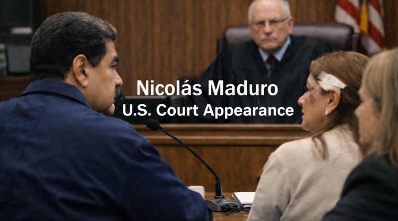 Maduro Denies All Charges, Calls Himself “Prisoner of War” in U.S. Court
