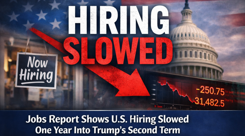 Jobs Report Shows U.S. Hiring Slowed One Year Into Trump’s Second Term