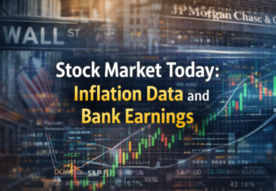 Markets Edge Lower as December Inflation Data and Bank Earnings Shape Wall Street