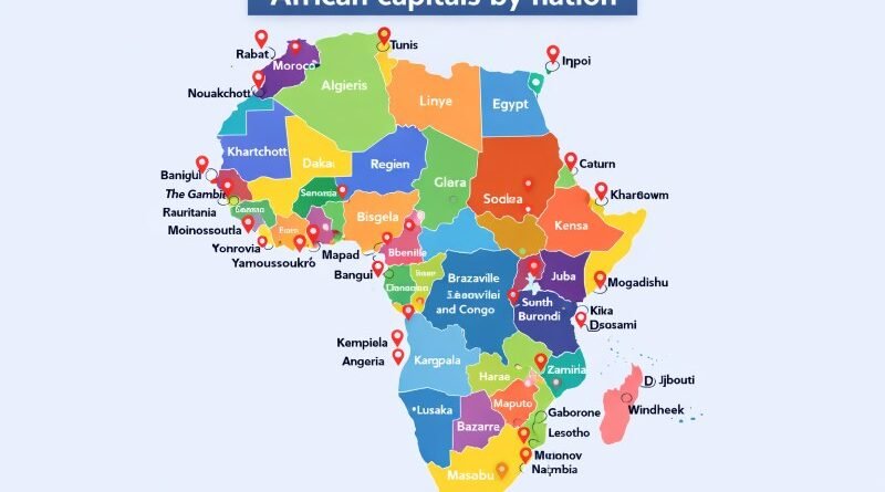 African capitals by nation