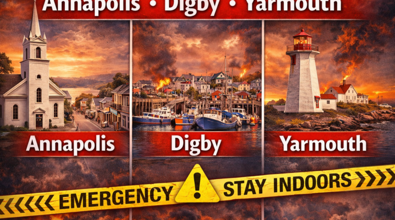 Annapolis Digby Yarmouth counties Residents Advised to Remain Indoors in Annapolis, Digby, and Yarmouth Counties