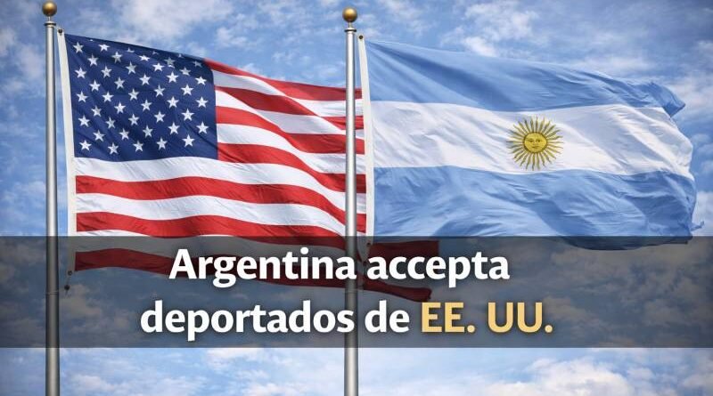 Argentina acepta deportados de EE. UU.