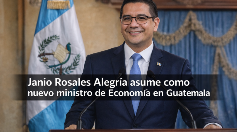 Janio Rosales Alegría asume como nuevo ministro de Economía en Guatemala
