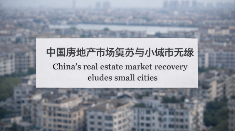 中国房地产市场复苏与小城市无缘