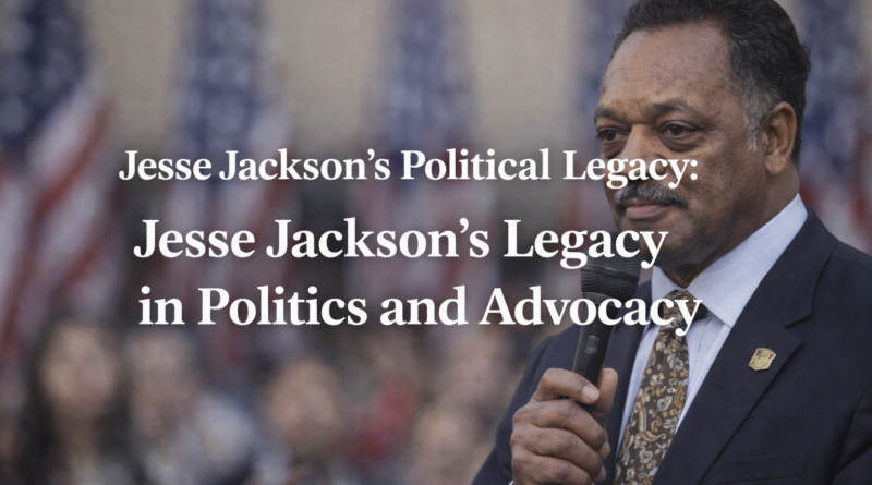 Jesse Jackson's political legacy: Jesse Jackson's Legacy in Politics and Advocacy