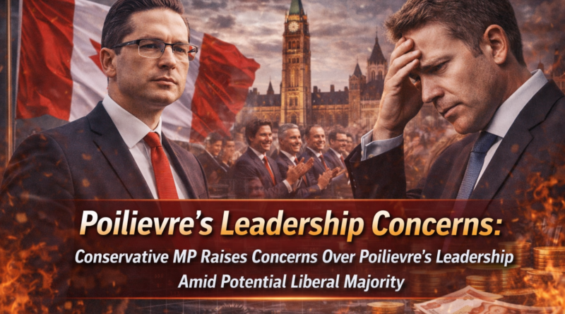 Poilievre's leadership concerns: Conservative MP Raises Concerns Over Poilievre's Leadership Amid Potential Liberal Majority