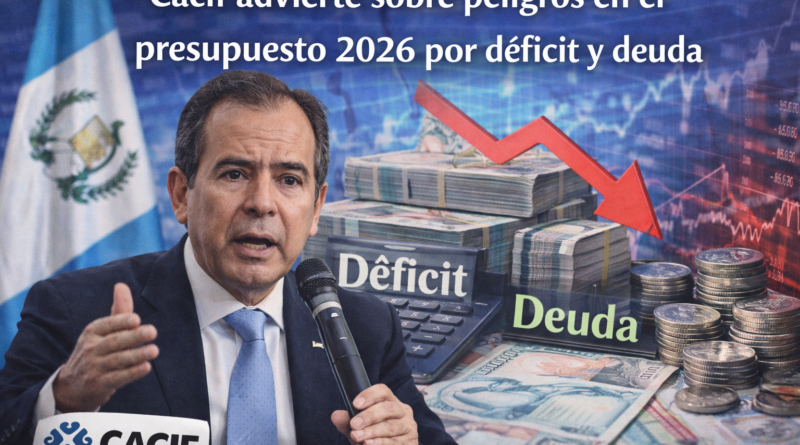 Cacif advierte sobre peligros en el presupuesto 2026 por déficit y deuda