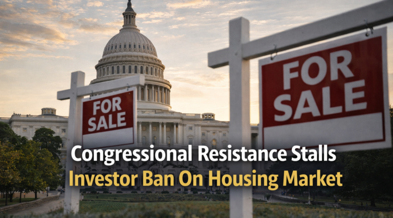 Congressional Resistance Stalls Investor Ban On Housing Market
