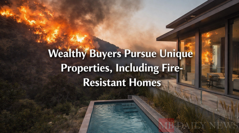 Wealthy Buyers Pursue Unique Properties, Including Fire-Resistant Homes