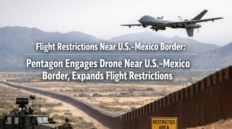 Flight Restrictions Near U.S.-Mexico Border: Pentagon Engages Drone Near U.S.-Mexico Border, Expands Flight Restrictions