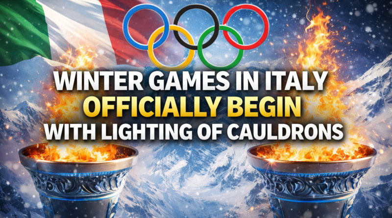 Winter Games in Italy Officially Begin with Lighting of Cauldrons
