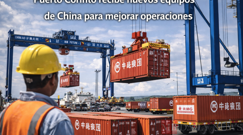 Puerto Corinto recibe nuevos equipos de China para mejorar operaciones