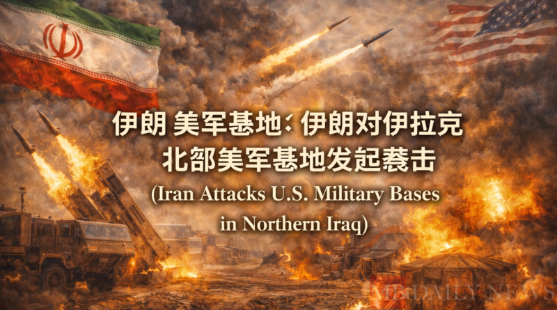 伊朗 美军基地：伊朗对伊拉克北部美军基地发起袭击