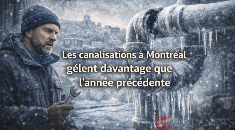 Les canalisations à Montréal gèlent davantage que l'année précédente