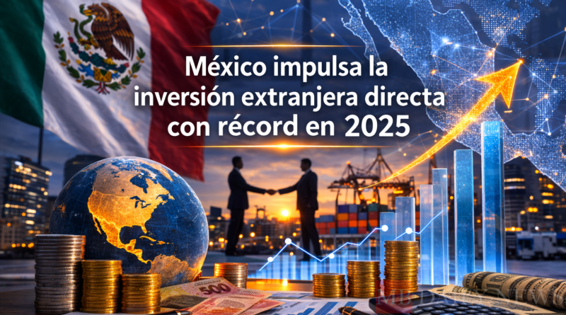 México impulsa la inversión extranjera directa con récord en 2025
