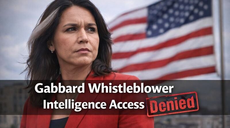 Congressional Access Denied To Gabbard Whistleblower Intelligence