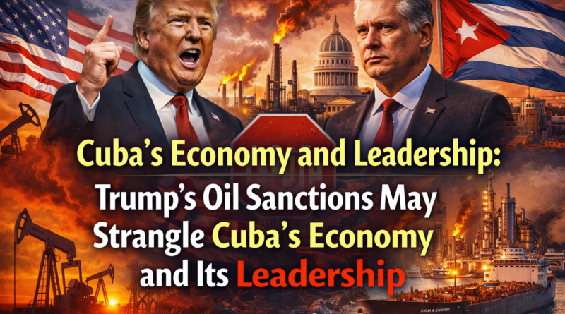 Cuba’s economy and leadership Trump’s Oil Sanctions May Strangle Cuba’s Economy and Its Leadership