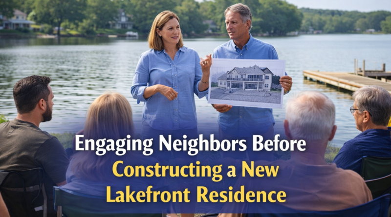 Engaging Neighbors Before Constructing a New Lakefront Residence