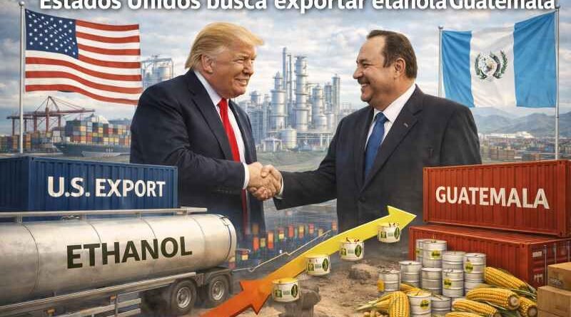Estados Unidos busca exportar etanol a Guatemala