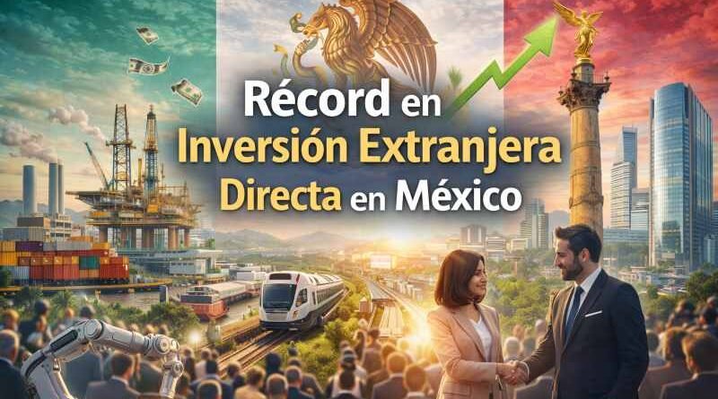 Récord en Inversión Extranjera Directa en México