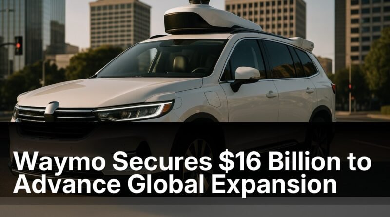 Waymo Secures $16 Billion to Advance Global Expansion Efforts