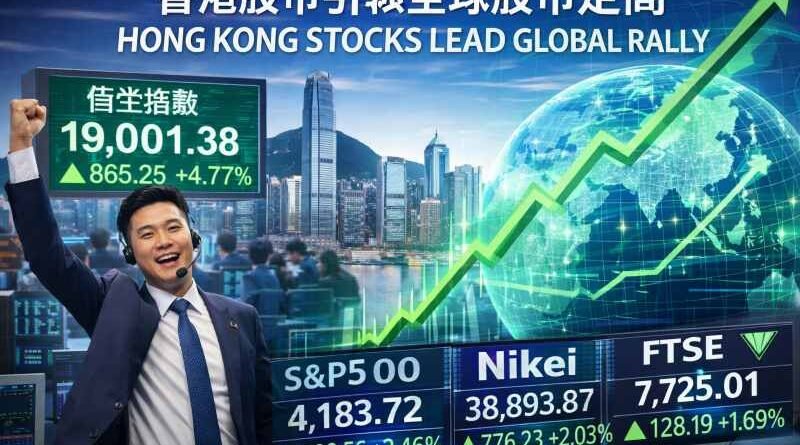 香港股市引领全球股市走高
