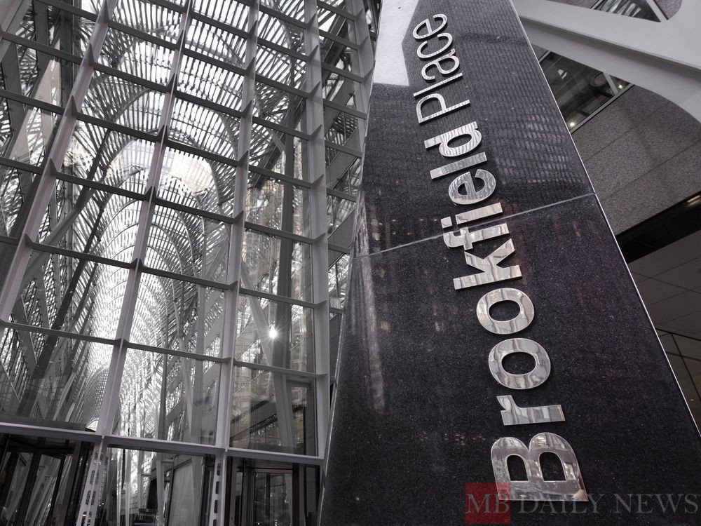 Brookfield Place signage outside of the global investment firm of Brookfield Corporation's offices in Toronto’s Financial District, Tuesday July 29, 2025.