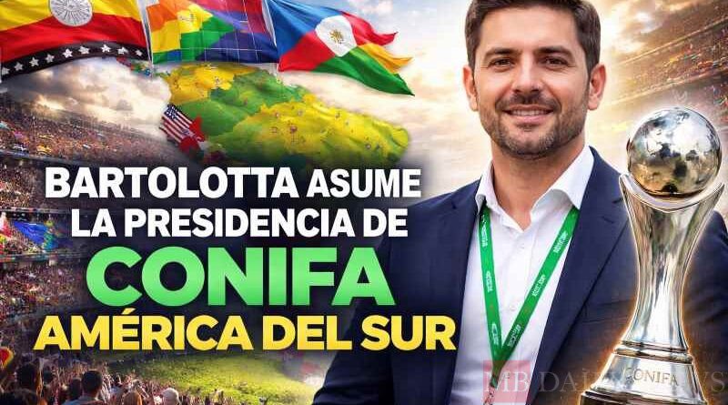 Bartolotta asume la presidencia de CONIFA América del Sur