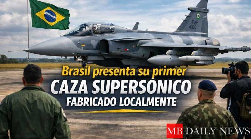 Brasil presenta su primer caza supersónico fabricado localmente