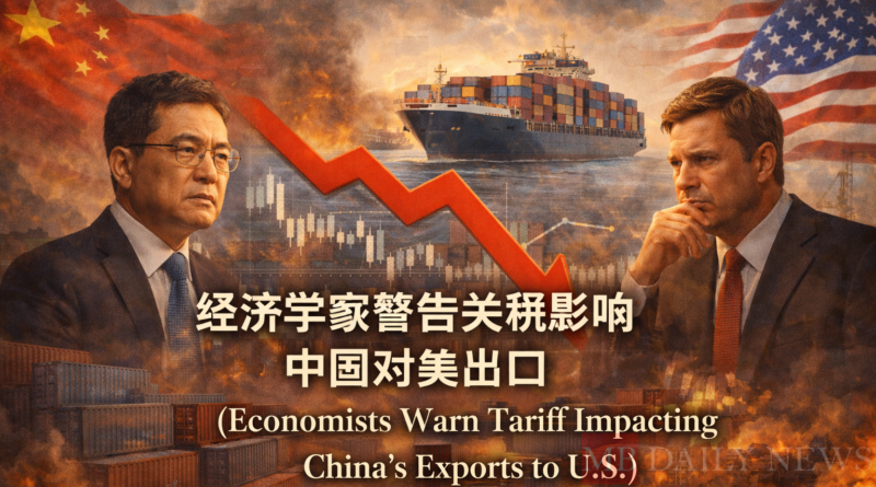 经济学家警告关税影响中国对美出口