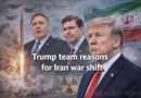 Trump team reasons for Iran war shift