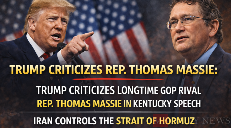 Trump Criticizes Rep. Thomas Massie: Trump Criticizes Longtime Gop Rival Rep. Thomas Massie In Kentucky Speech