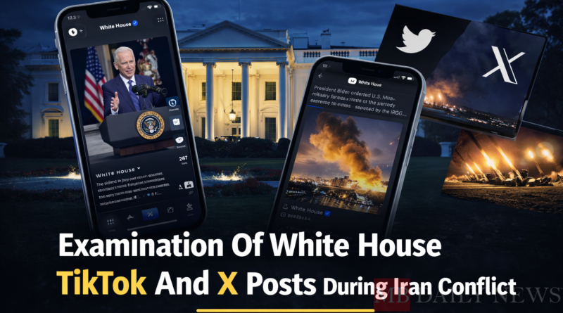 Examination Of White House Tiktok And X Posts During Iran Conflict