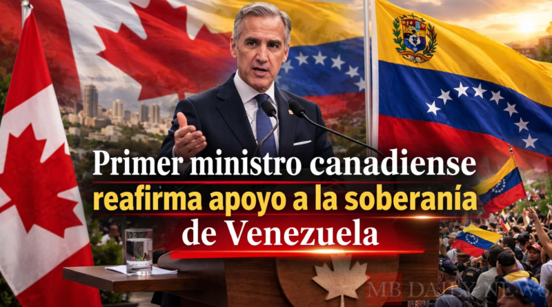 Primer ministro canadiense reafirma apoyo a la soberanía de Venezuela