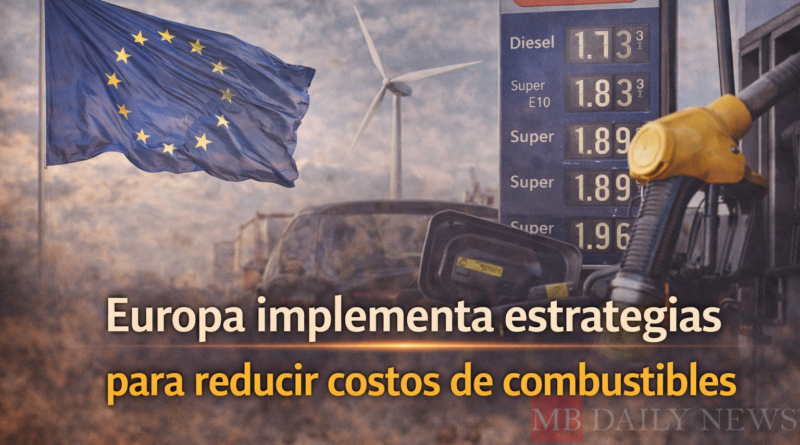 Europa implementa estrategias para reducir costos de combustibles