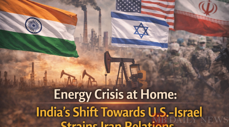 Energy Crisis at Home: India's Shift Towards U.S.-Israel Strains Iran Relations