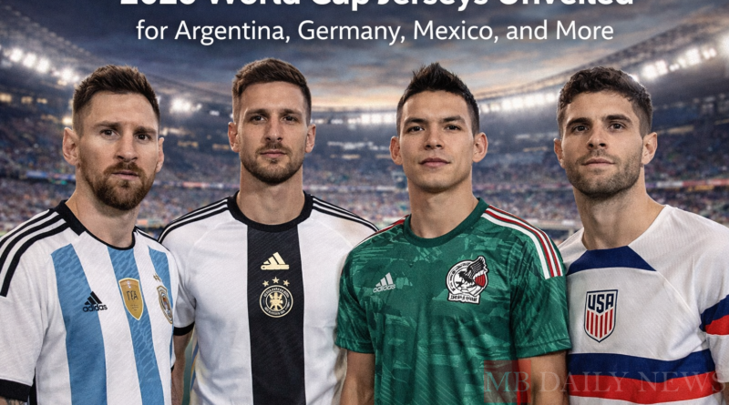 2026 World Cup Jerseys Unveiled for Argentina, Germany, Mexico, and More