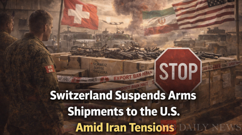 Switzerland Suspends Arms Shipments to the U.S. Amid Iran Tensions
