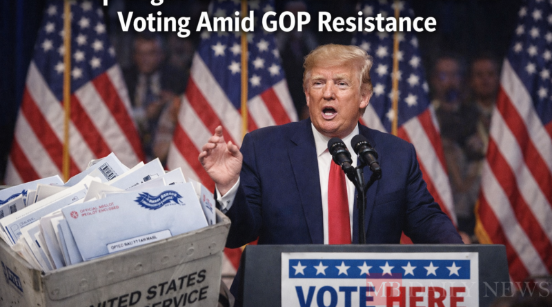 Trump Urges Senate to Eliminate Mail-In Voting Amid GOP Resistance