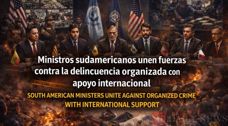 Ministros sudamericanos unen fuerzas contra la delincuencia organizada con apoyo internacional