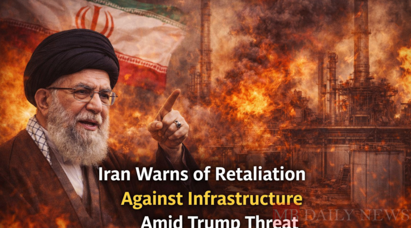 Iran Warns of Retaliation Against Infrastructure Amid Trump Threat