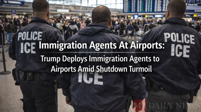 Immigration Agents At Airports: Trump Deploys Immigration Agents to Airports Amid Shutdown Turmoil