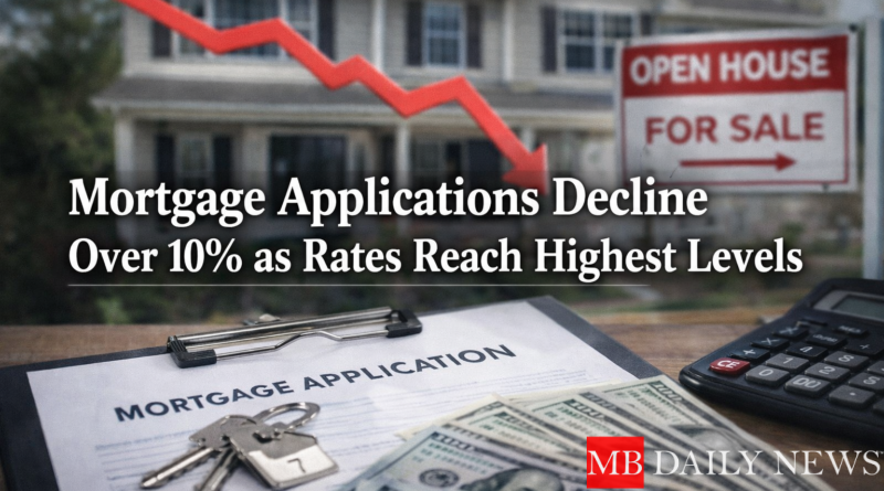 Mortgage Applications Decline Over 10% as Rates Reach Highest Levels