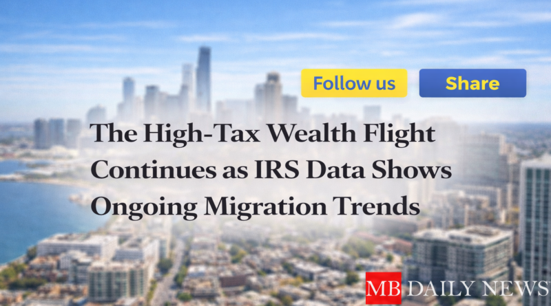 high tax wealth flight IRS data